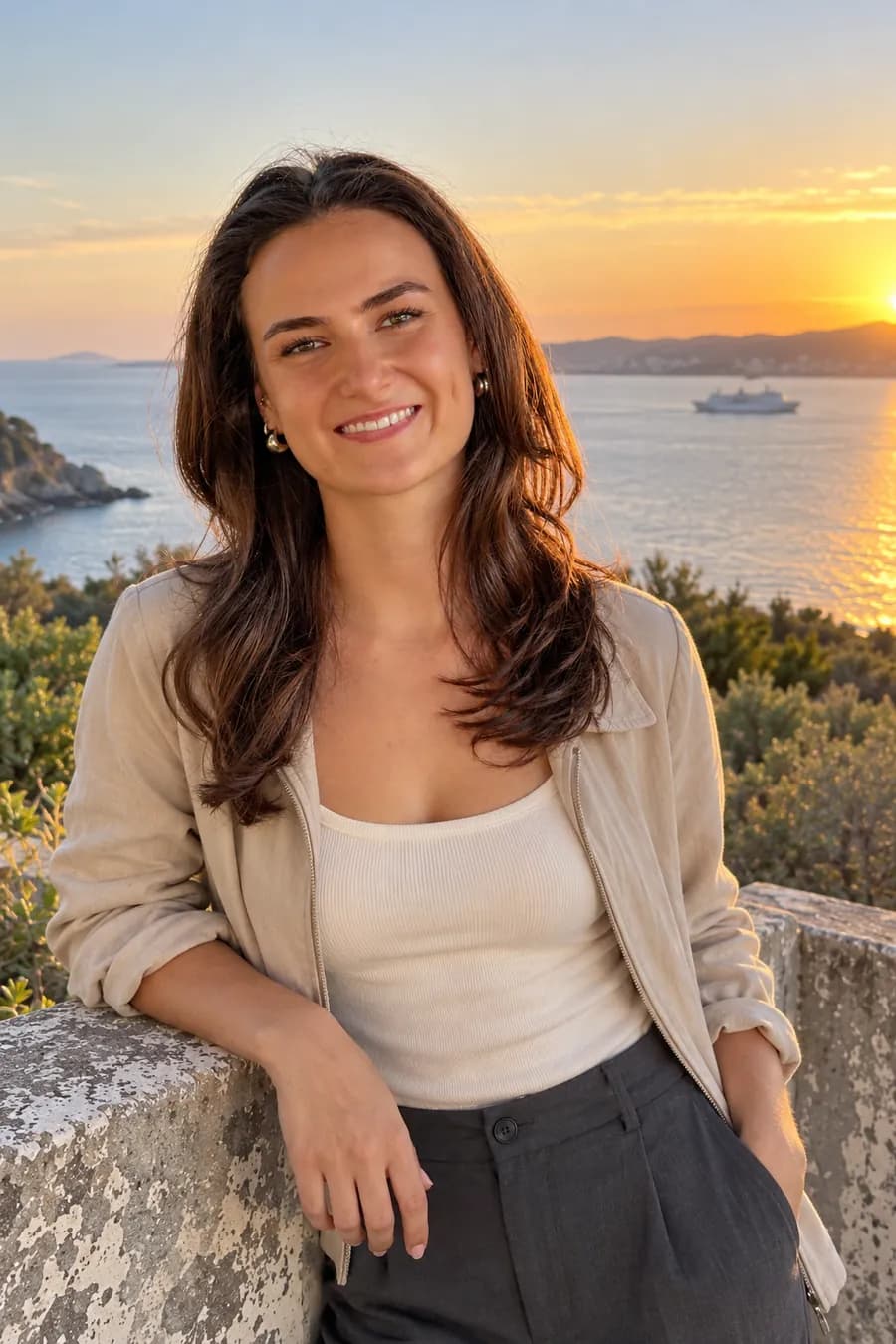 Foto AI di esempio dal set Ora dorata