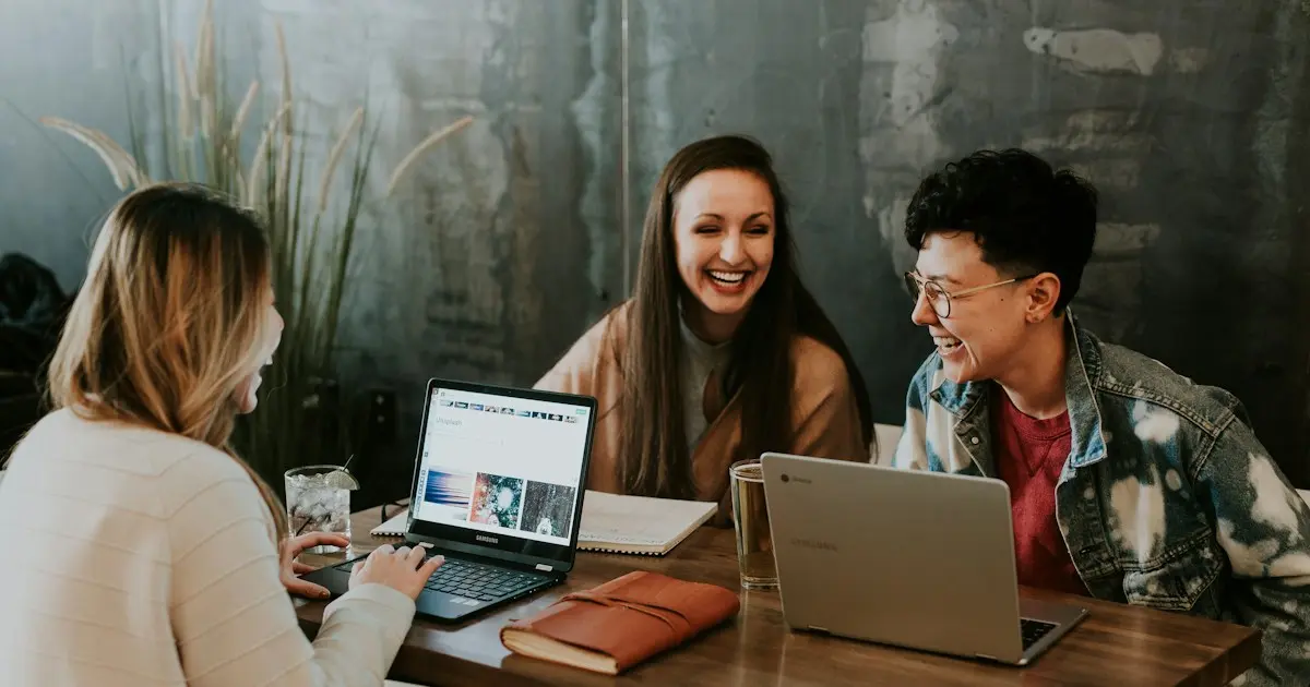 Happy person getting matches on dating app