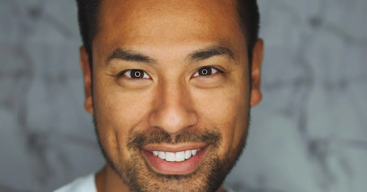 Portrait of confident person for dating profile first photo