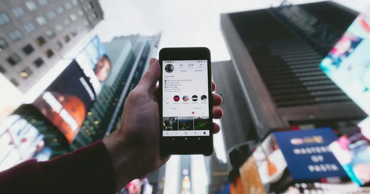 Person swiping on a dating app on a smartphone