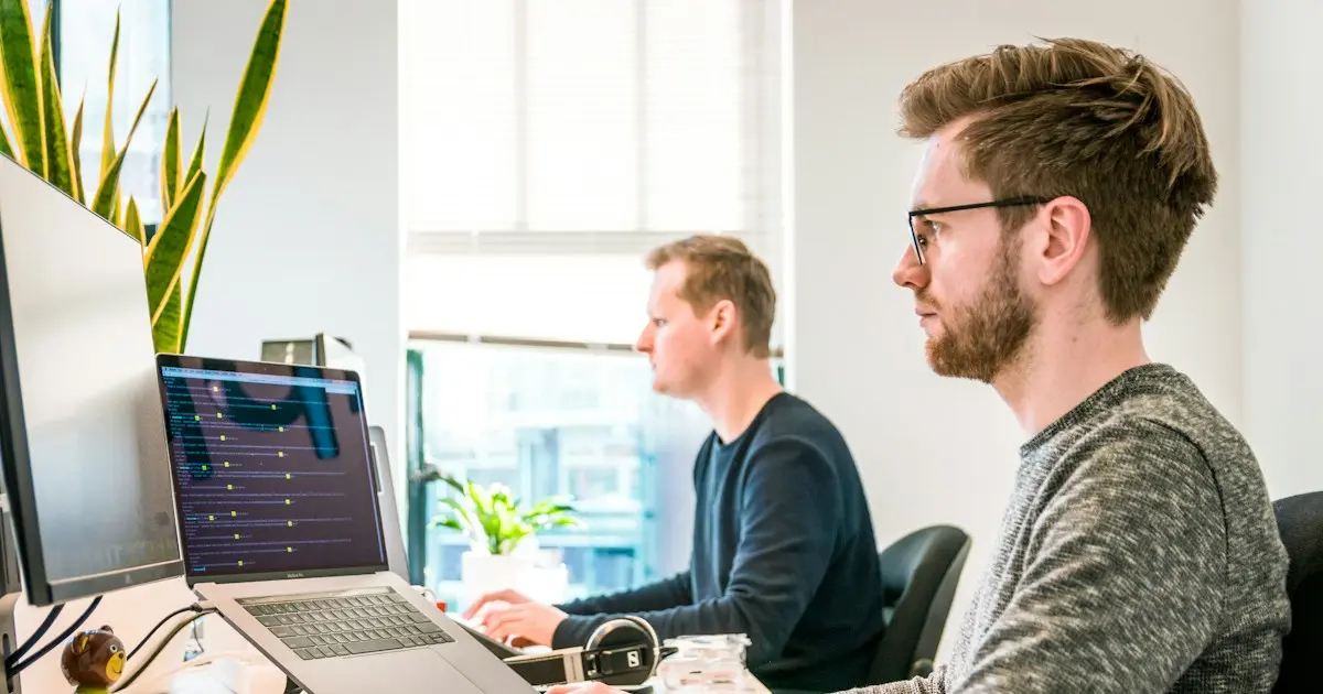AI analyzing and selecting photos on computer