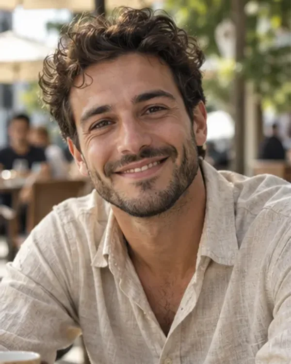 Café Candid: ritratto in una cornice di acrilico trasparente