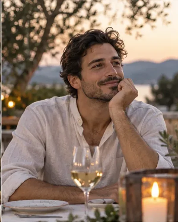 Social Proof · Restaurant Terrace : portrait dans un cadre en acrylique transparent