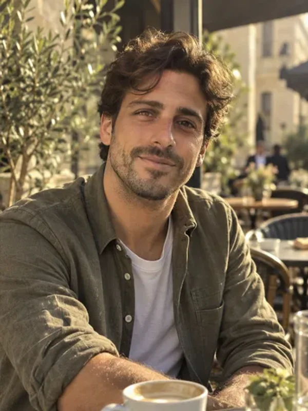 Café Candid: ritratto in una cornice di acrilico trasparente