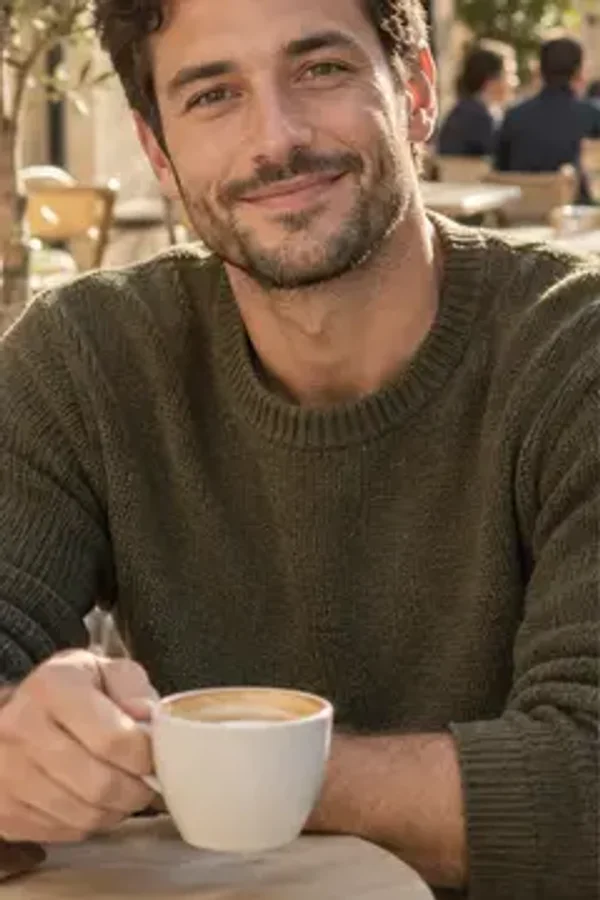 Café Candid: ritratto in una cornice di acrilico trasparente