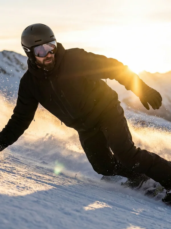 Action Shot · Snowboard : portrait dans un cadre en acrylique transparent