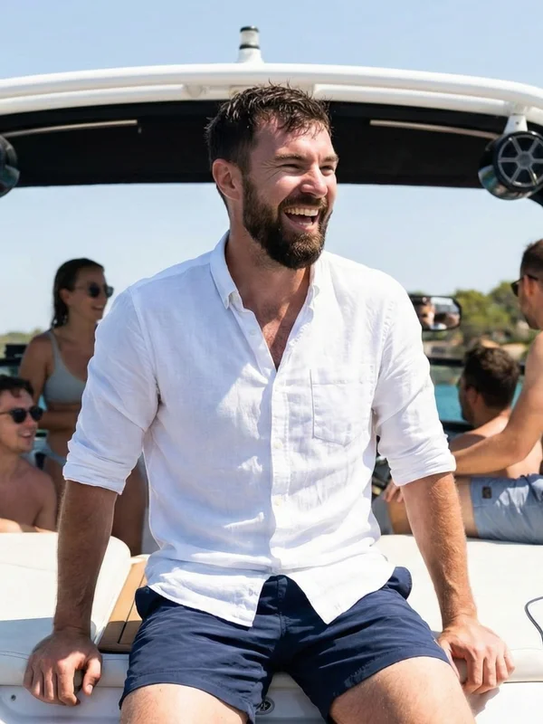Lifestyle · Boat Day: Porträt in einem klaren Acryldisplay