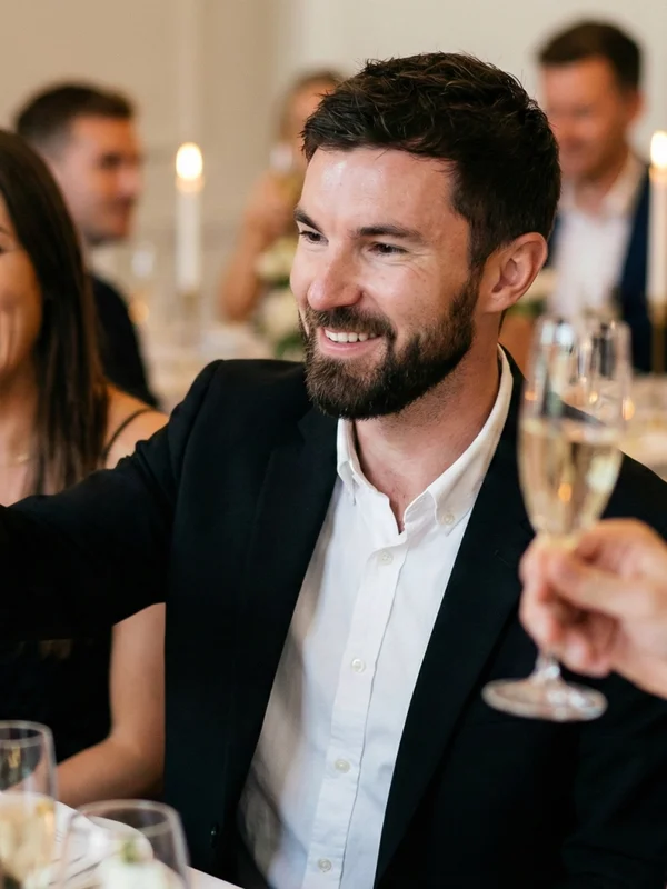 Social Proof · Event Candid: ritratto in una cornice di acrilico trasparente