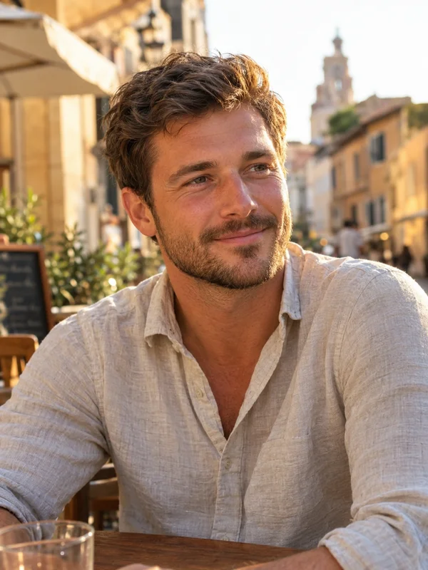 Café Candid: ritratto in una cornice di acrilico trasparente