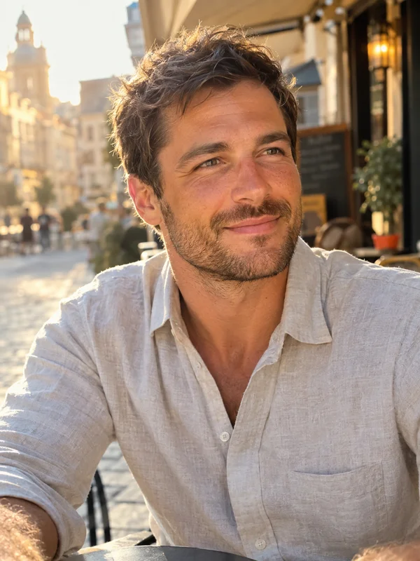 Café Candid: ritratto in una cornice di acrilico trasparente