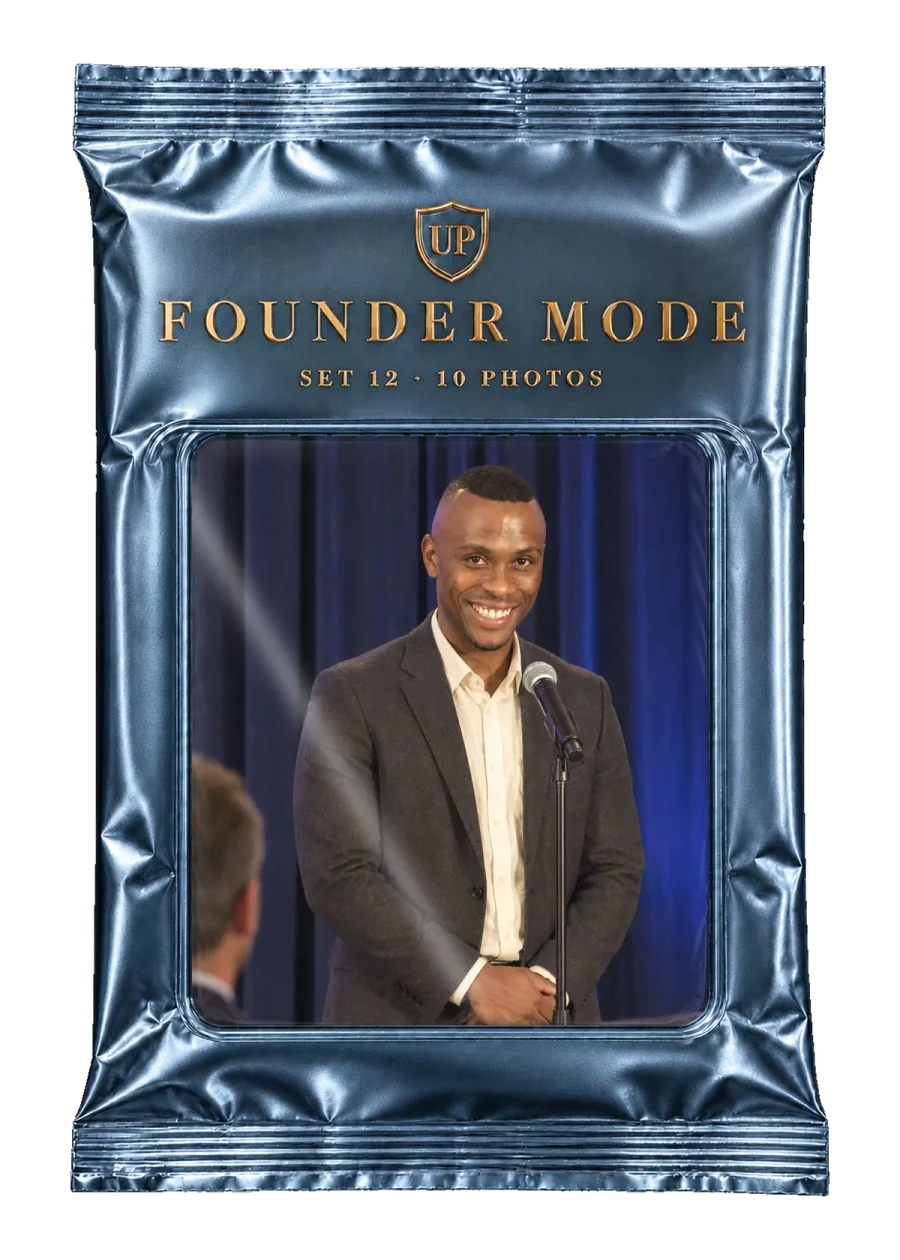 Pack coleccionable Founder Mode · 10 fotos · ejemplos para Hombres
