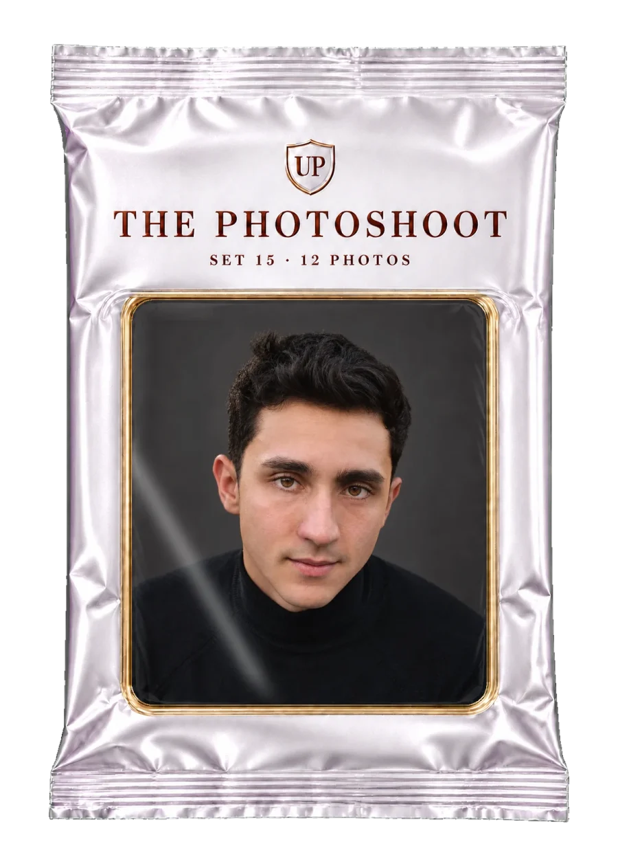 The Photoshoot collectible pack · 12 photos · Men examples