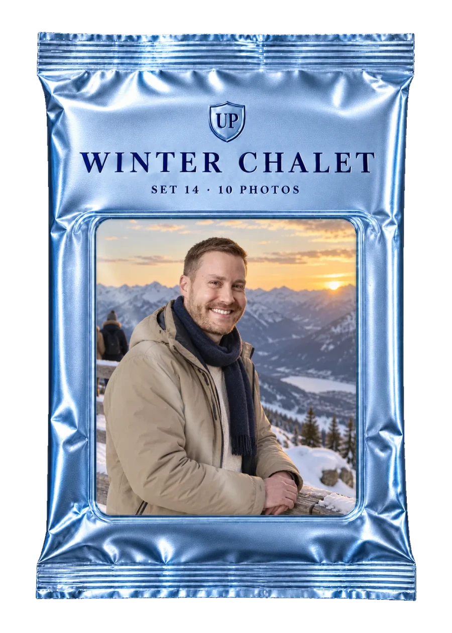 Pack coleccionable Winter Chalet · 10 fotos · ejemplos para Hombres