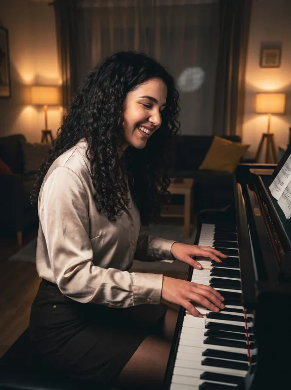 Creative Hobby · Grand Piano: Porträt in einem klaren Acryldisplay