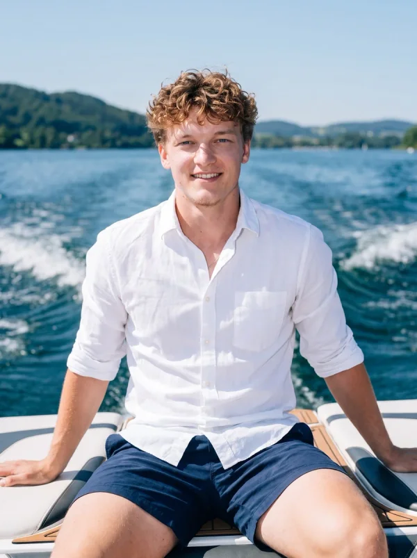 Lifestyle · Boat Day: Porträt in einem klaren Acryldisplay