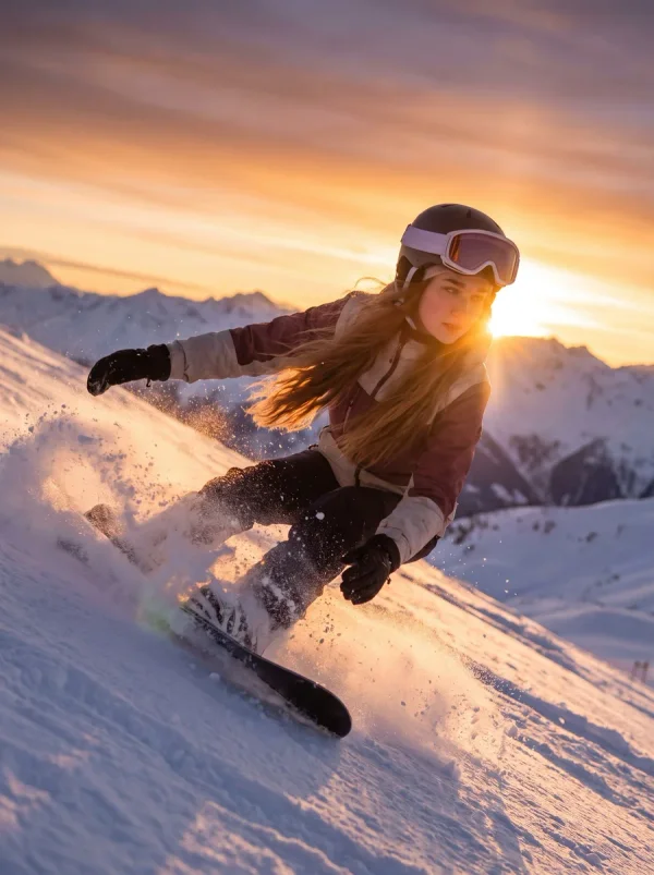 Action Shot · Snowboard