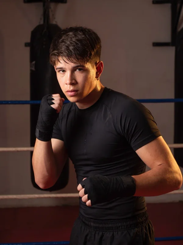 Fitness · Boxing Gym: Porträt in einem klaren Acryldisplay