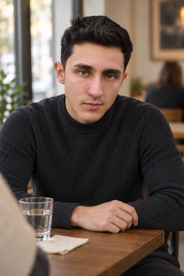 Gegenüber am Tisch