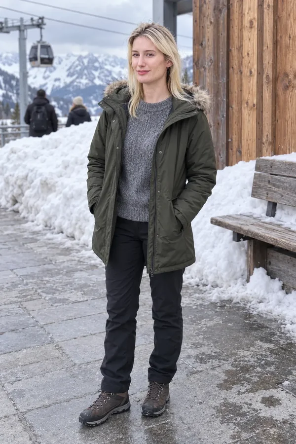 Pause an der Bergbahn